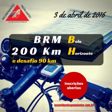 BRM 200 e Desafio 90km Belo Horizonte 2016 – Inscrições Abertas