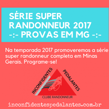 Calendário de BRMs dos Inconfidentes Pedalantes para a temporada 2017