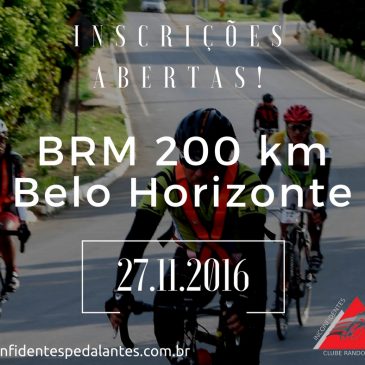 BRM 200 km / Desafios 100 e 60 km – Belo Horizonte – 27/11/2016 – Inscrições Abertas!