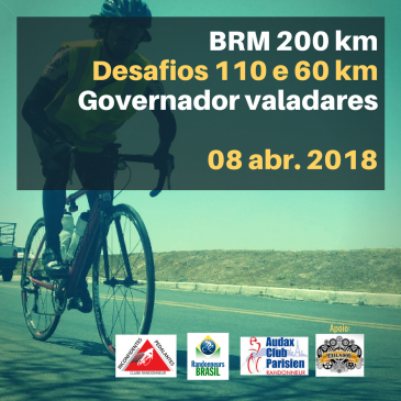 BRM 200 km / Desafios 110 e 60 km – Governador Valadares – ENCERRADO