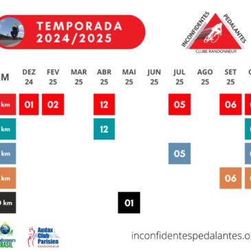 Calendário 2025! 10 anos de Brevets do IP!